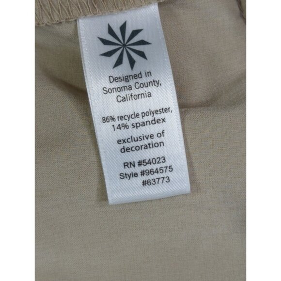 Athleta Womens Tan Athletic Skort Size 2 comfort stretch Polyester Spandex - Picture 4 of 9